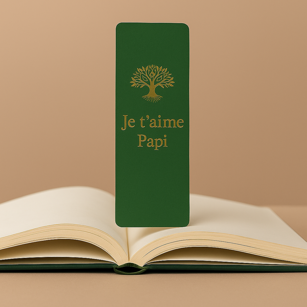 Marque page "je t'aime Papi"