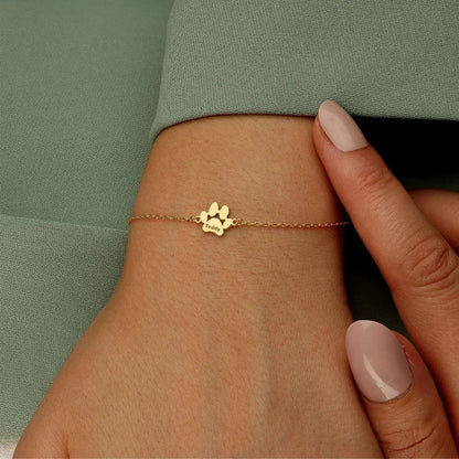 Bracelet Patte Personnalisé – Gardez Votre Animal Toujours Près de Vous
