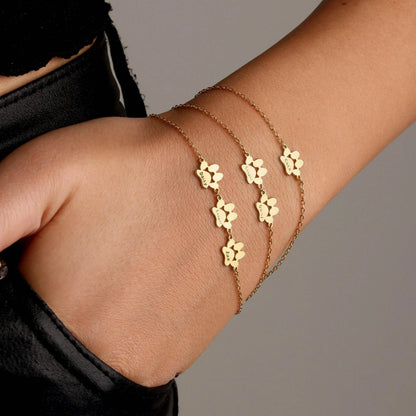Bracelet Patte Personnalisé – Gardez Votre Animal Toujours Près de Vous
