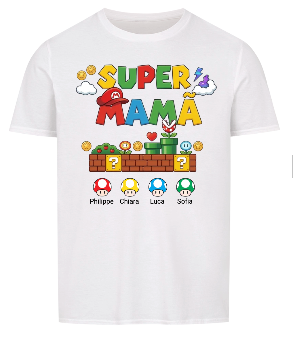 T-shirt "Super Maman" — Le cadeau personnalisé qui fait craquer
