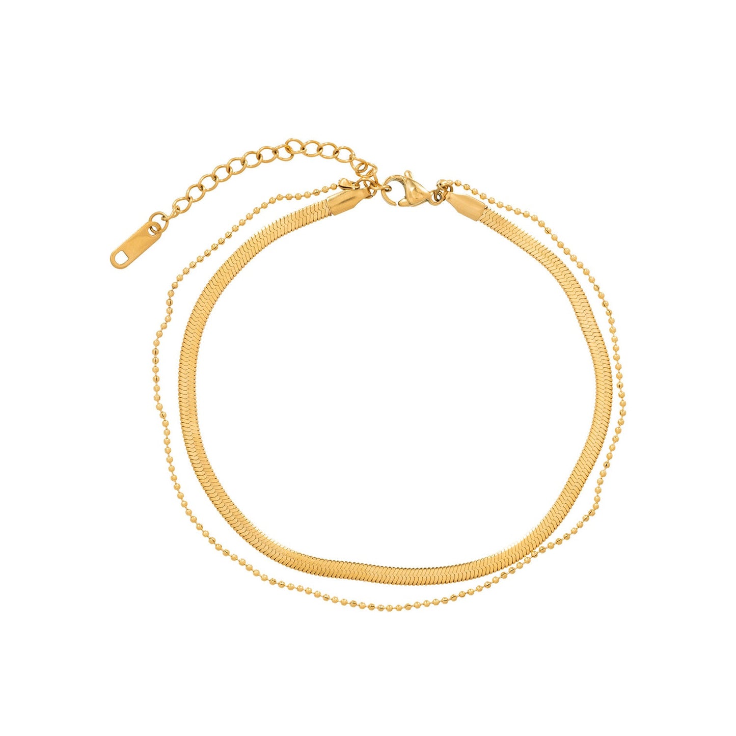 FLAT CHAIN ANKLET.