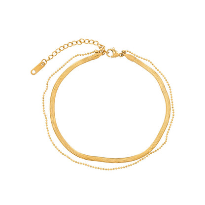 FLAT CHAIN ANKLET.
