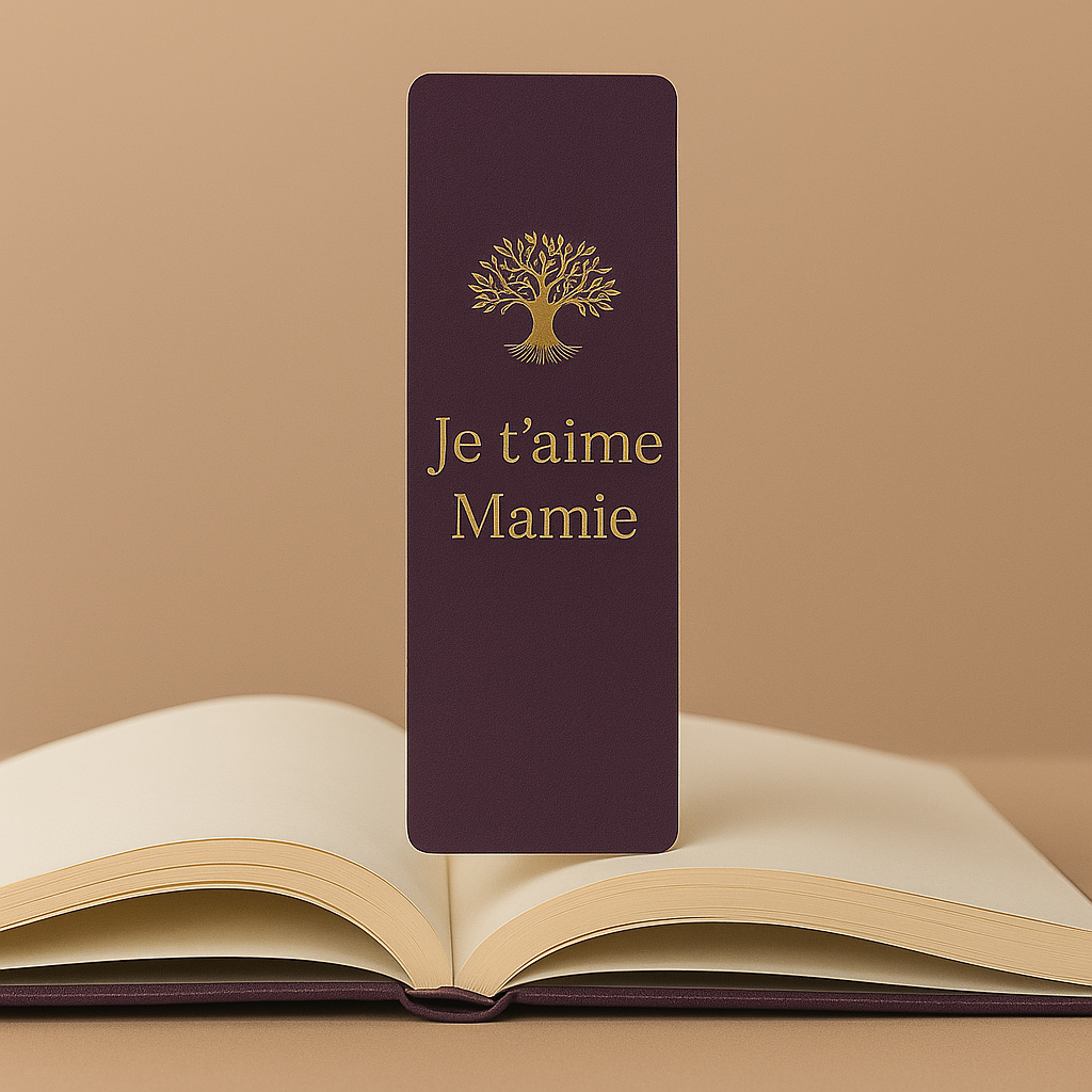 Marque page "je t'aime Mamie"